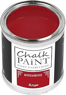 Chalk Paint Everything® Rosso - Sans poncer colore facilement tous les matériaux (250 ml) Produit professionnel