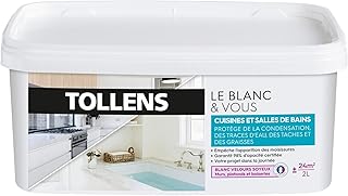 TOLLENS - Peinture Blanche Salle de bain - Résiste à l