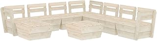 vidaXL Salon de Jardin Palette 3 pcs Mobilier de Jardin Meubles de Terrasse Meubles d